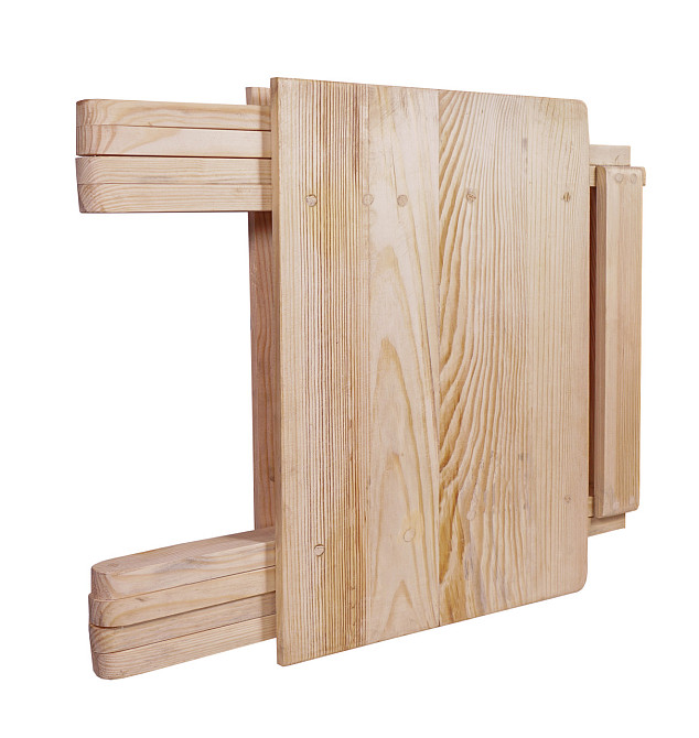 Стіл дерев'яний компактний з натурального дерева (ялина), розкладний столик для дому та саду Кам'янець-Подільський - фото 3