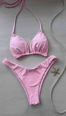 Жіночий стильний трендовий купальник зі щільного мікродайвінг Рожевий, 46 Одеса