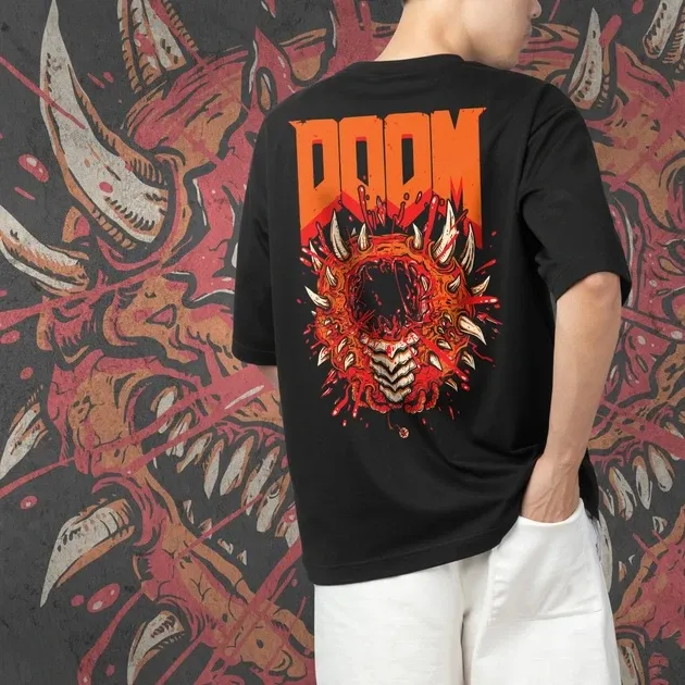 Футболка чоловіча з  принтом Doom Cacodemon Розмір 48 Anime0778 Дніпро - фото 6