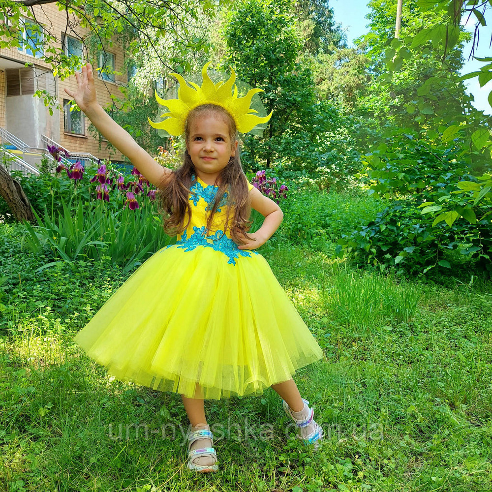 Жовта святкова сукня в патріотичних кольорах Кривой Рог - изображение 4