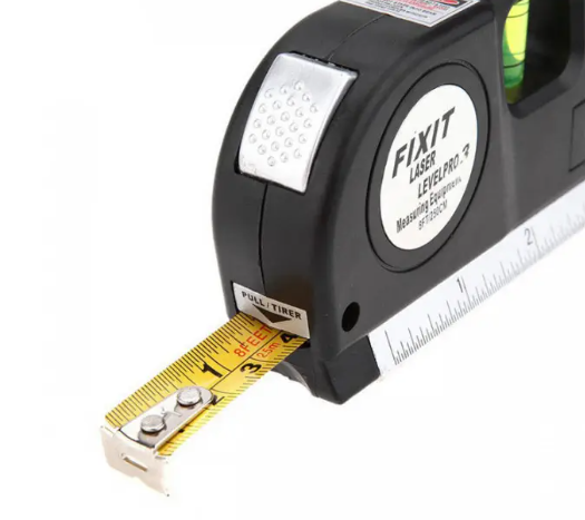 Лазерний рівень із вбудованою рулеткою FIXIT Laser Level Pro 3 4в1 рулетка лінійка 13793 Київ - фото 9