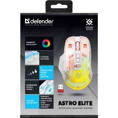 Мышка Defender Astro Elite GM-056 LED Wireless White (52056) Винница