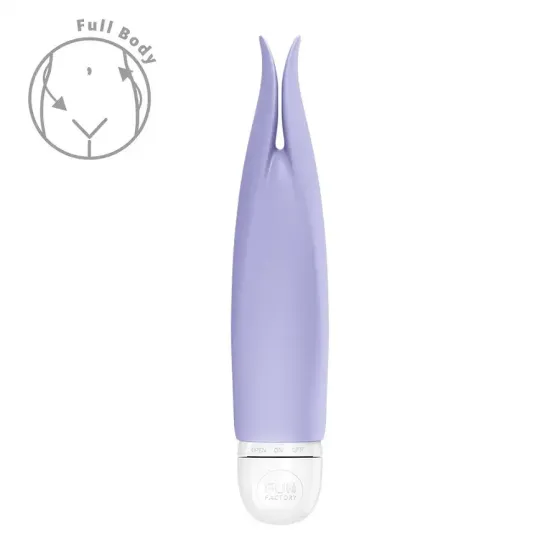Вібратор з пелюстками Fun Factory VOLITA purple, компактний, дуже тихий, на батарейках Львів