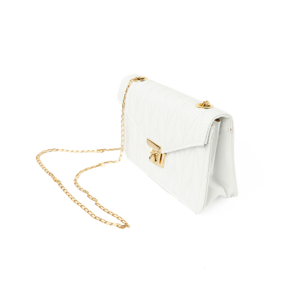 Сумка женская через плечо, сумочка калач со стеганым узором и ручкой-цепочкой, Белый Каменец-Подольский - изображение 2