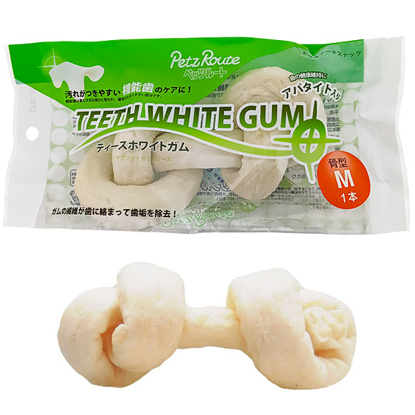 Petz Route Teeth White Gum ПЕТС РУТ КІСТКА ДЛЯ ЧИЩЕННЯ ЗУБІВ жувальні ласощі для собак Київ - фото 1