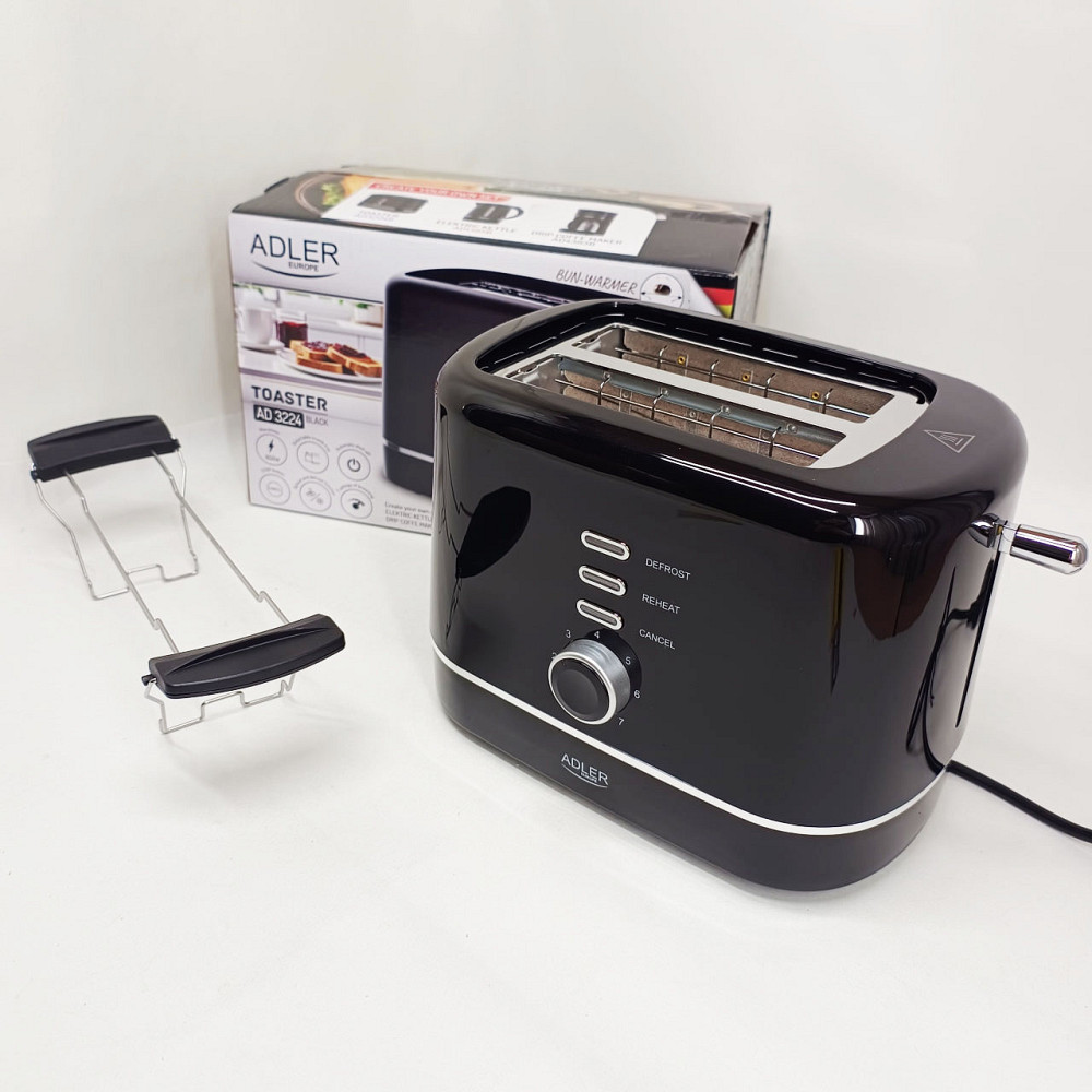 Вертикальний тостер для тостів Adler AD 3224 850Вт, Якісний сендвіч-тостер, Тостер для офісу та кафе PC-67 Львів - фото 4