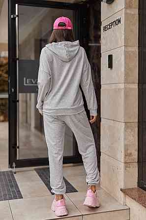 Спортивний костюм худі та джогери "Dante" | Батал | Розпродаж моделі Сірий, 50-52 Київ