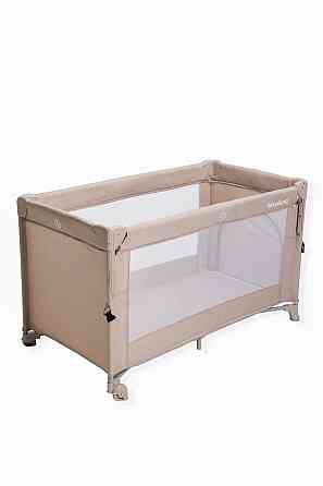 Ліжко-манеж дитяче з другим ярусом та пеленатором VELANO Tino, beige Київ