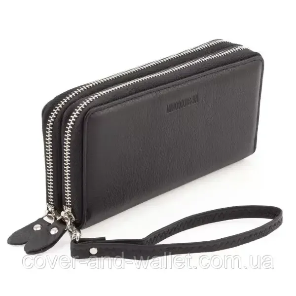 Мужской кожаный клатч кошелёк на две молнии Marco Coverna M39-3 Киев - изображение 9
