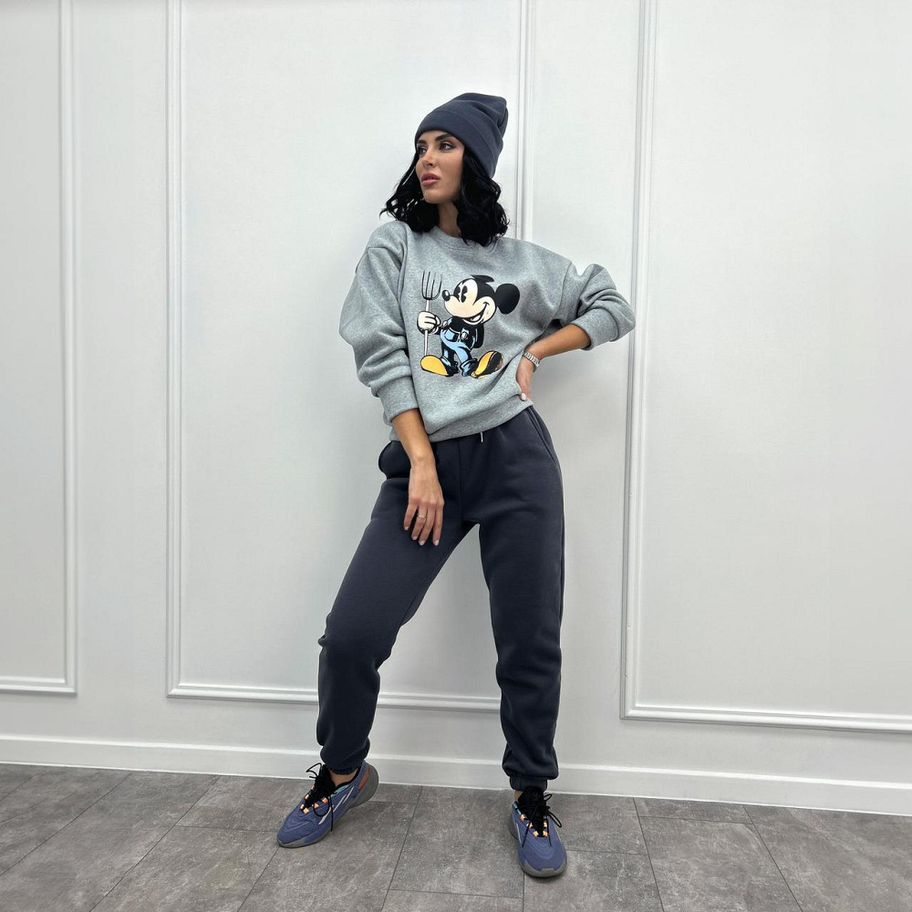 Двухцветный спортивный костюм с шапкой Minnie батал Киев - изображение 10