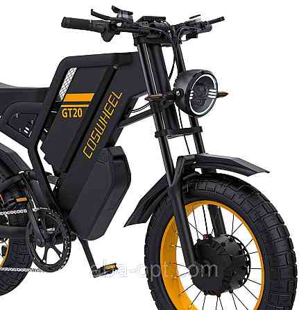 Электрофетбайк COSWHEEL GT20 EBIKE 3000W-48V-40AH 18650 Li-ion ПОЛНОПРИВОДНЫЙ шины 20