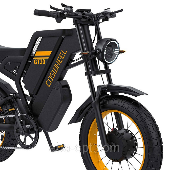 Электрофетбайк COSWHEEL GT20 EBIKE 3000W-48V-40AH 18650 Li-ion ПОЛНОПРИВОДНЫЙ шины 20