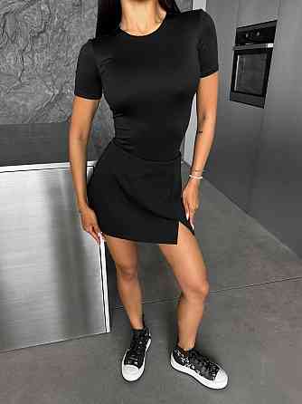 Жіноча стильна повсякденна спідниця-шорти   креп костюмка Одеса