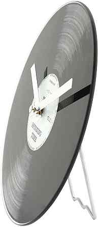 Годинник настільний "Пластинка" Ø20 см Рівне