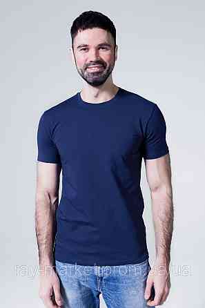 Футболка базова Ray Premium Fit чоловіча темно-синя (U0102-Navy Blue) M Київ