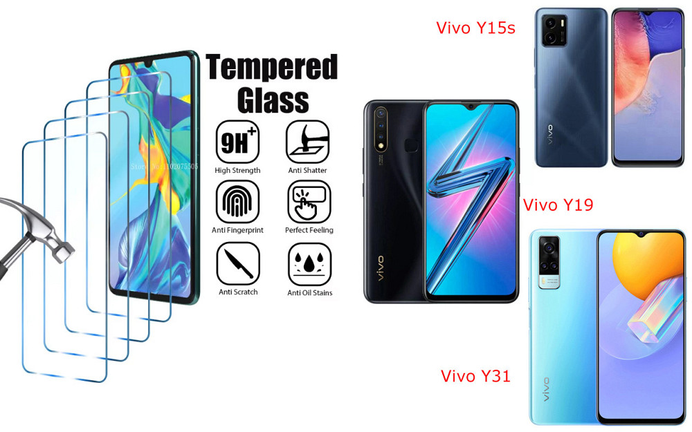 Захисне скло ArmorGlass для Vivo Y15s, vivo Y19, VIVO Y31 – стійке до подряпин та ударів Київ - фото 1