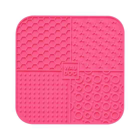 Килимок для злизування WAUDOG Silicone, 190х190х10 мм, рожевий Коломыя