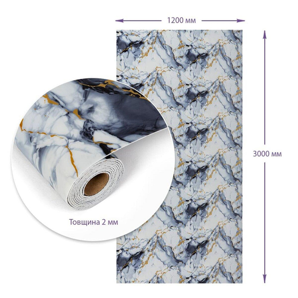 Самоклеящаяся стеновая PET плитка в рулоне 1200х3000х2мм SW-00002666 Днепр - изображение 3