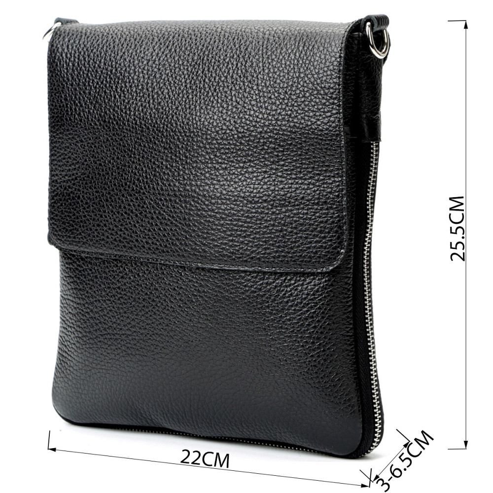 Сумка SHVIGEL 11016 из натуральной кожи Черная Киев - изображение 3