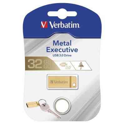 USB флеш накопичувач Verbatim 32GB Metal Executive Gold USB 3.0 (99105) Вінниця