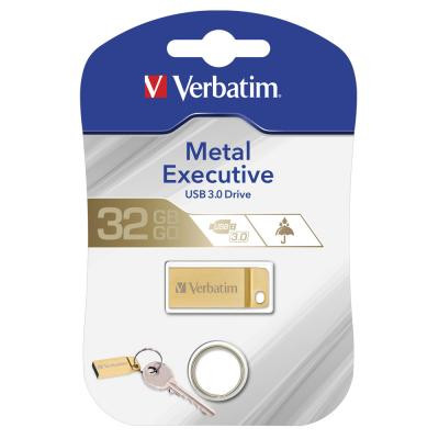 USB флеш накопичувач Verbatim 32GB Metal Executive Gold USB 3.0 (99105) Вінниця - фото 4
