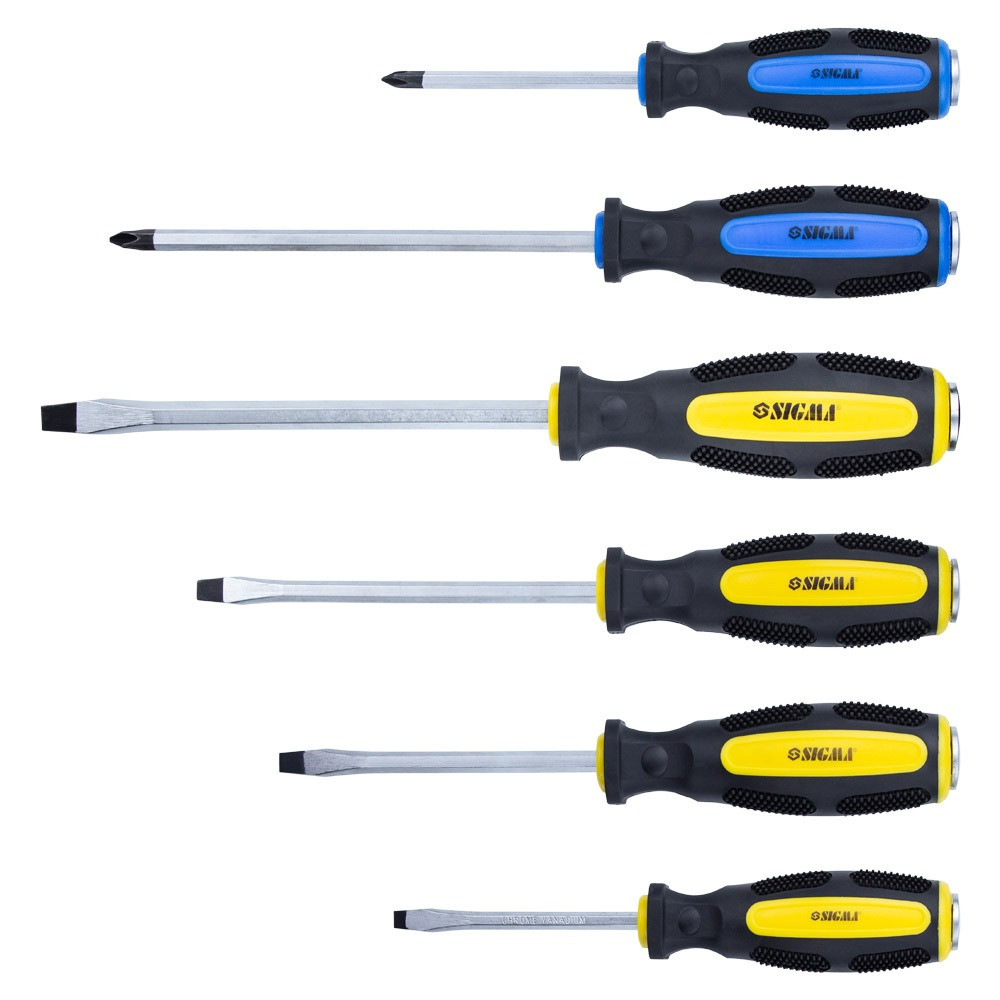 Sigma Набор ударных отверток SIGMA 6шт CrV (4001111) Коломыя - изображение 1