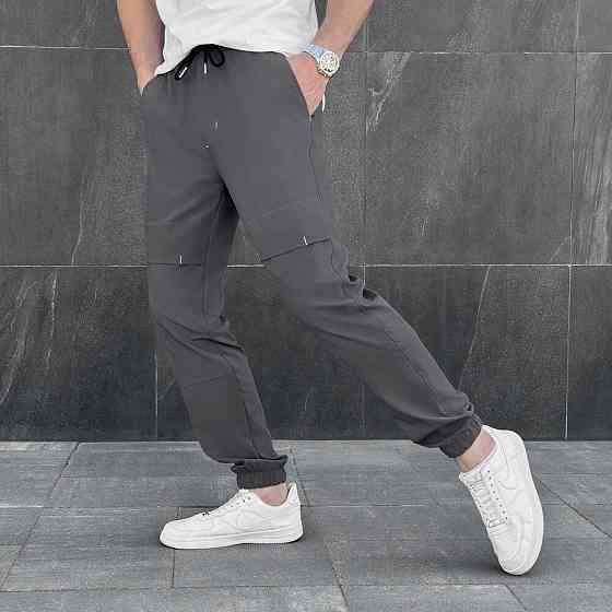 Чоловічі штани джогери з кишенями темно-сірі Pobedov Vershyna Київ