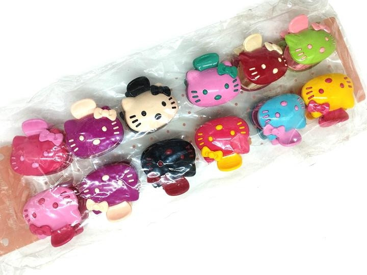 Шпильки крабіки дитячі Кітті 12 шт Київ - фото 1