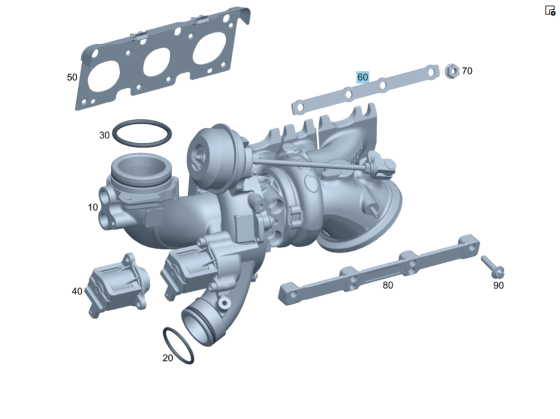 Mercedes-Benz  A2761420023 Перфорована пластина на турбонагнітач C-Class Cabrio A205 C-Class Estate S205 C-Class Coupe С205 C-Class W205 GLC X253 GLC  Одесса