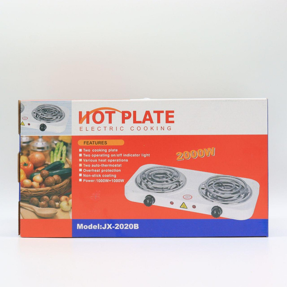 Электрическая плита настольная на 2 конфорки, 2000Вт, JX-2020B / Электрическая панель с двумя конфорками Киев - изображение 9