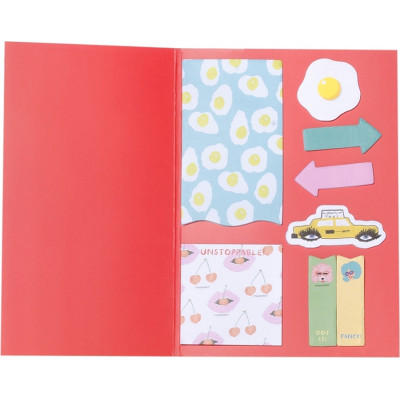 Бумага для заметок Yes с липким слоем Fancy в наборе, 8x20 листов (170279) Винница - изображение 2