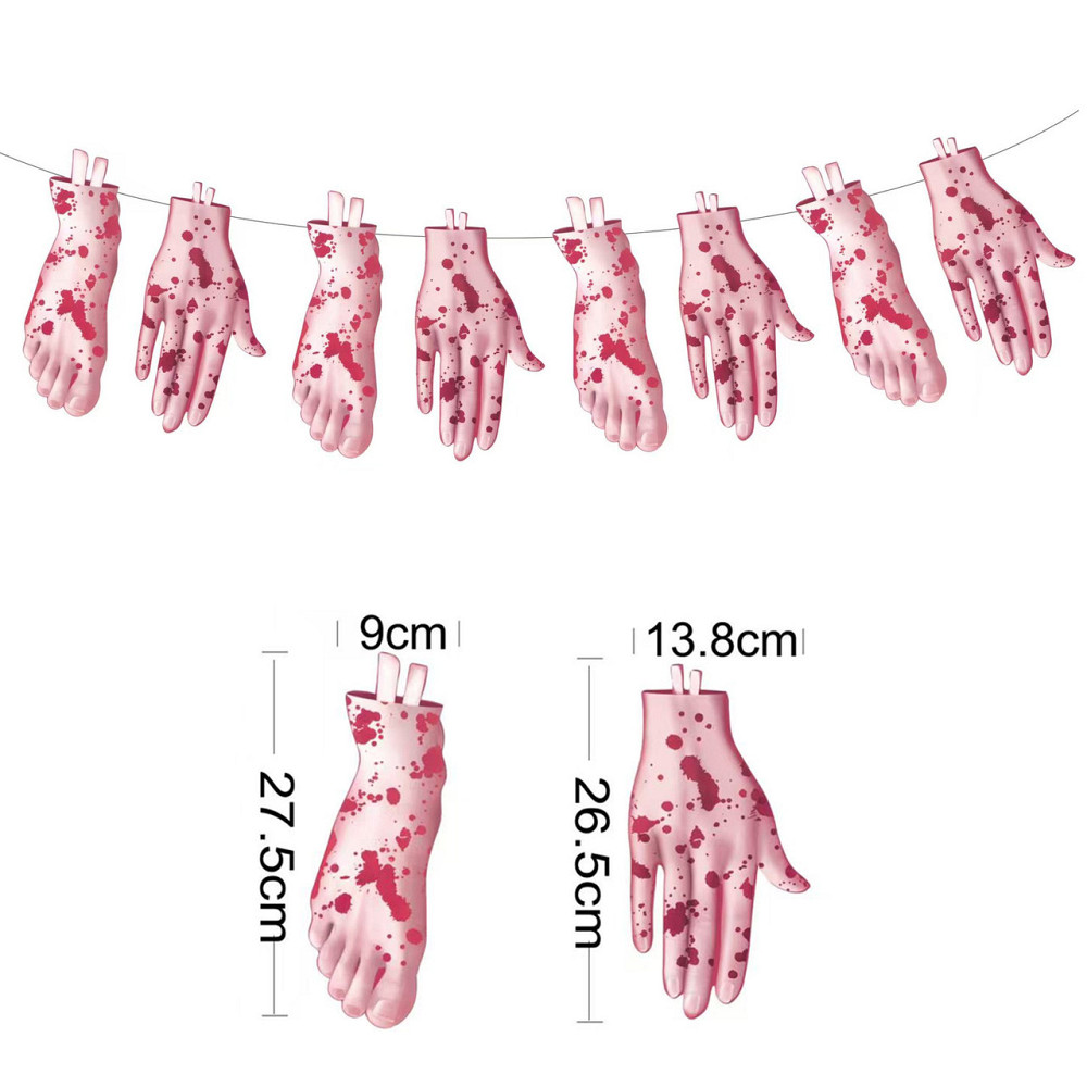 Гирлянда Хэллоуин части тела 3 м разноцветный Киев - изображение 2