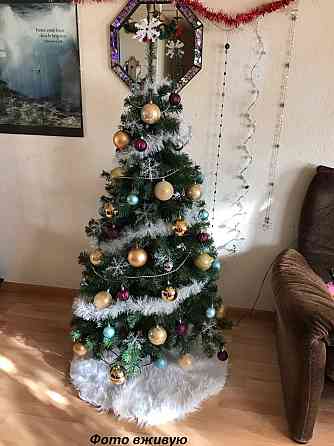 Коврик для елки 122см бело-серый Киев