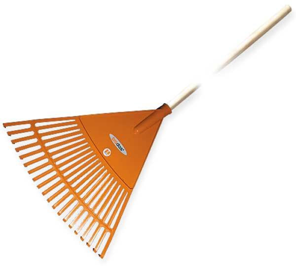 Граблі віялові 20 зубців з дерев'яним держаком, KT-CX20H Київ - фото 1
