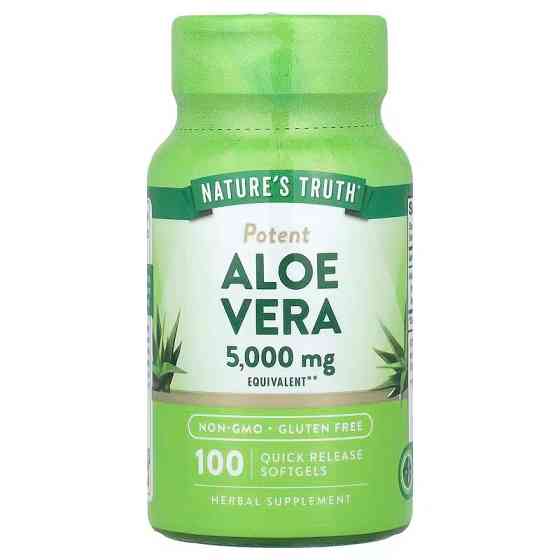 Алое Вера Nature's Truth Aloe Vera Potent 5000 мг 100 гел капсу Київ
