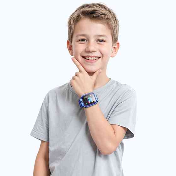 Детские смарт-часы HOCO Y105 36mm. 400 mAh children phone watch Blue Одесса