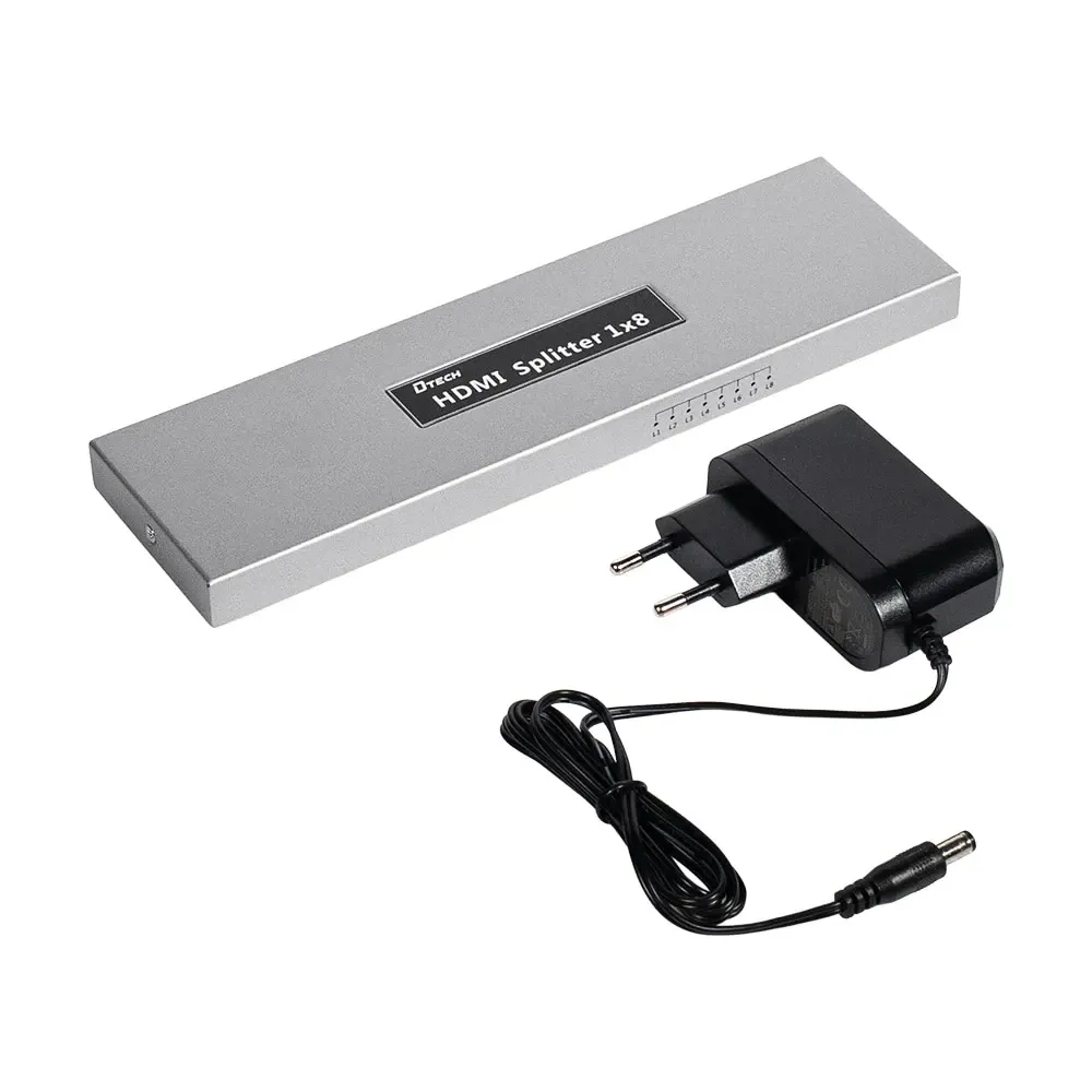 Розгалужувач відеосигналу HDMI 1x8 4K Dtech DT-7148B(MS) (74-00142) Київ - фото 18