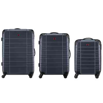 Набор чемоданов Wenger Amplar 3 в 1 (S,M,L) пластик, 4 колеса, синій (653150) Винница