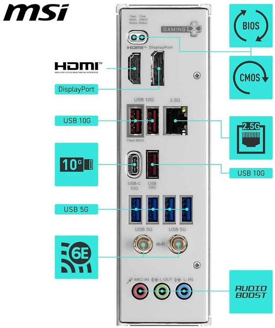 Материнська плата MSI B850 GAMING PLUS WIFI 1 шт. NEW! Харків - фото 1