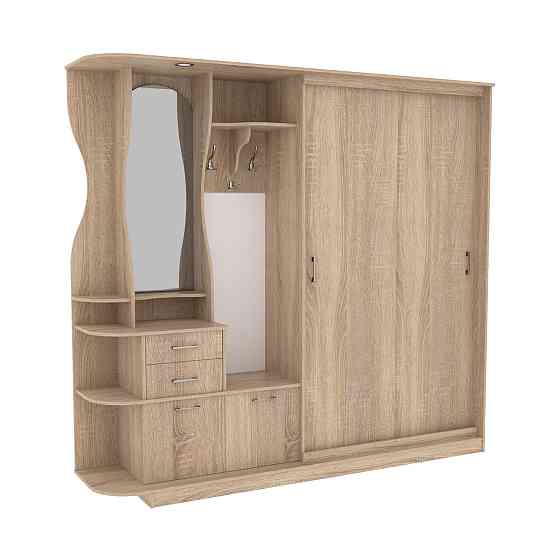Прихожая Люкс-купе LUX, Дуб Сонома, 2500/400/2100 Львов
