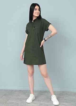 Жіноча лляна сукня літня "Avrora" оптом та по дропшипінгу | Норма 42-44, Хакі Київ