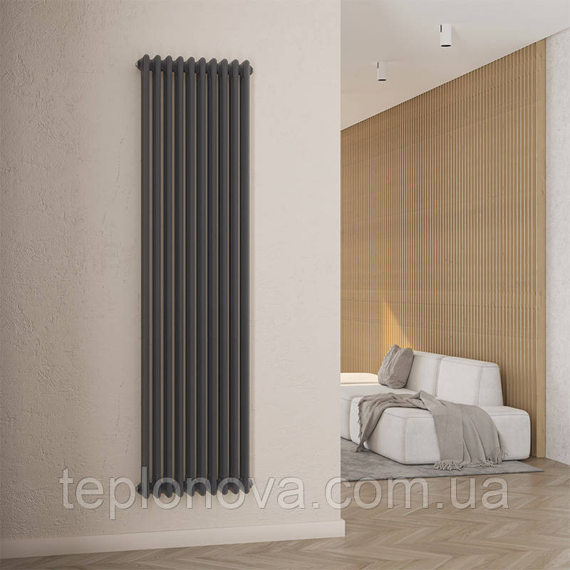 Дизайнерський радіатор 1800/470 (мм) антрацит IDEALE VIOLA (бічне підключення) 13 10/1800/470 Чернівці - фото 5