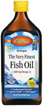 Риб'ячий жир Carlson Fish Oil 1600 мг 500 мл Лимон Київ