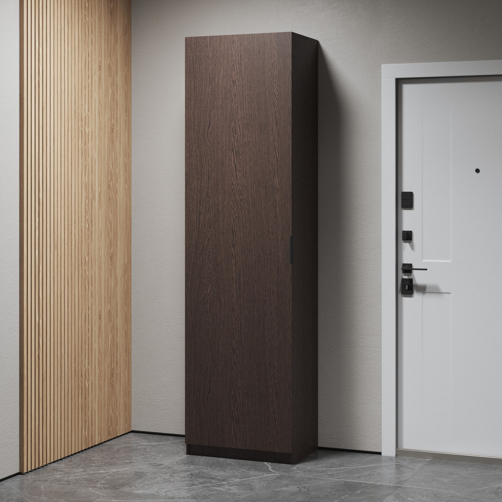 Шкаф пенал VAYS с выдвижной вешалкой и полками M-42 Львов - изображение 6