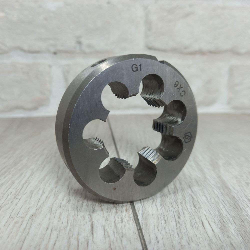 Плашка трубная цилиндрическая G 1 дюйм Стандарт для нарезки резьбы по металлу Харьков - изображение 1