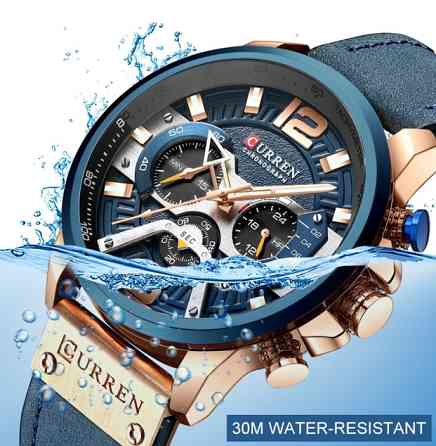 Годинник чоловічий наручний Curren Toronto Lava Blue (2 ремінці) Вінниця