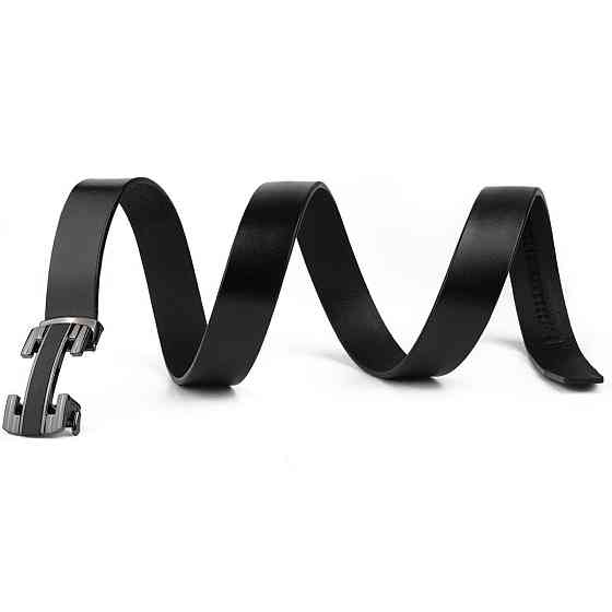 Ремінь чоловічий з пряжкою куточки Vintage 20262 Чорний Київ