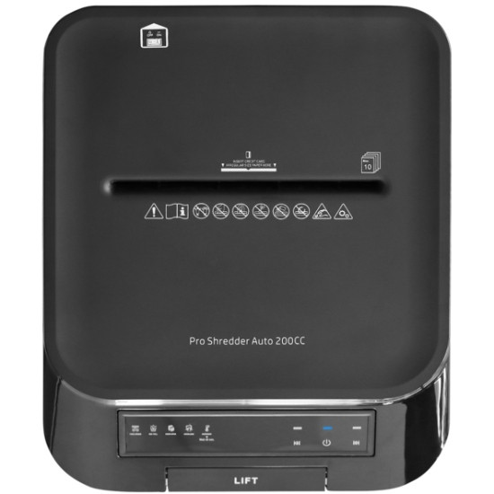 Знищувач документів HP Pro Shred Auto 200CC, CrossCut Paper Shredder, A4, 80g х 10 л.,4*20, 32л.,P-4 Винница - изображение 4