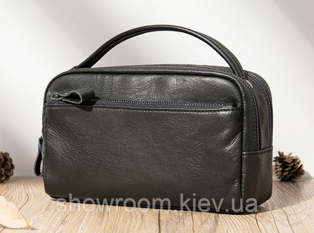 Мужская кожаная барсетка Leather Collection (9074) Киев - изображение 1