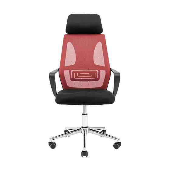 Офисное Кресло Руководителя Profi Piastra Хром Черно-красный Киев